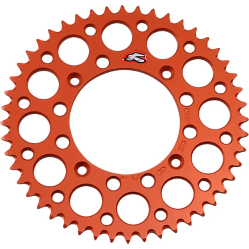 RENTHAL Rear Sprocket - 48-Tooth - Orange 441U-520-48GPOR
